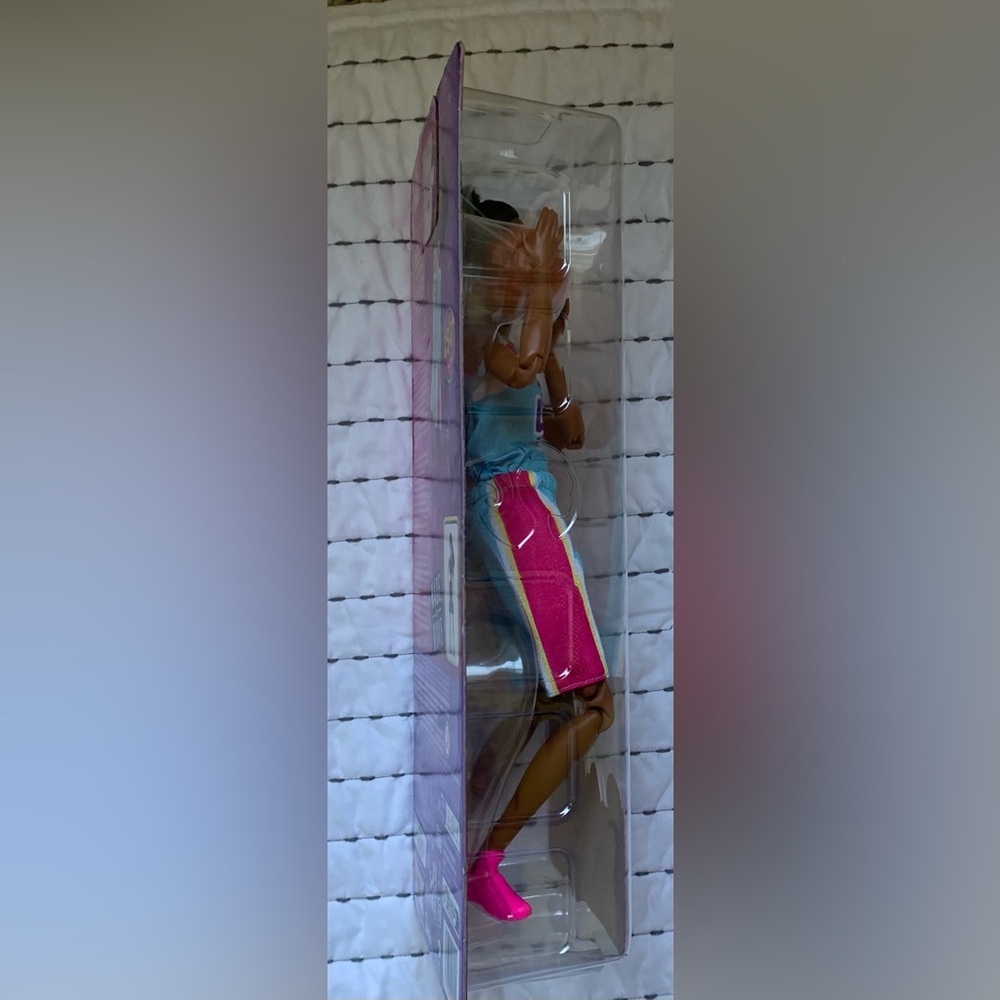 Made to Move Barbie Brunette Basketball Player Wearing Removable Uniform BBall - Picture 3 of 5